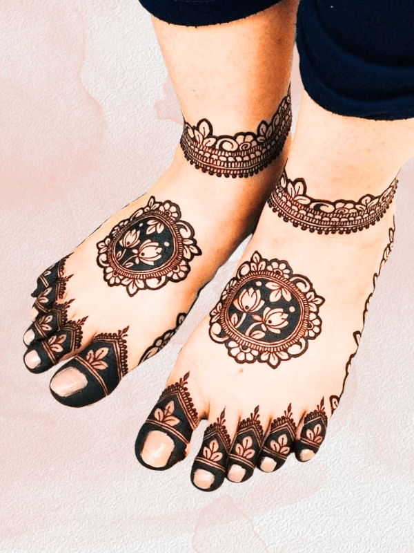 Bengali Mehndi Design For Feet (3)